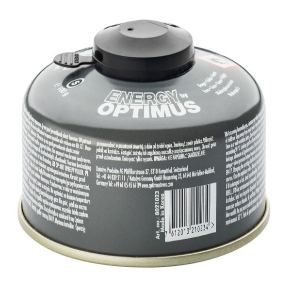 Optimus Gas 100g 4-Season | Premium Wintergaskartusche für Outdoorkocher