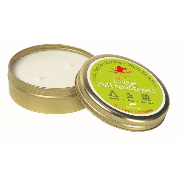 Pharmavoyage Anti-Mücken-Kerze | 20 Std. Schutz mit Geraniol & Sojawachs