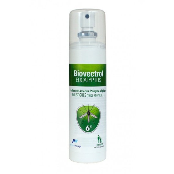 Pharmavoyage Biovectrol Eucalyptus pflanzliches Anti-Mücken-Spray | 80 ml ab 6 Monaten
