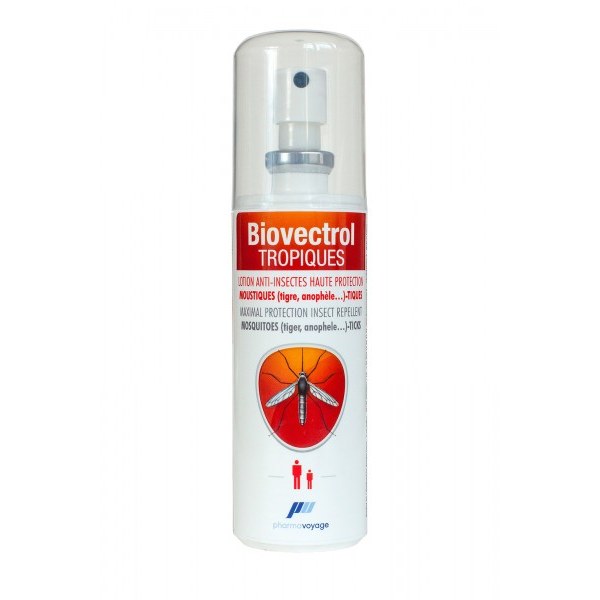 Pharmavoyage Biovectrol Tropiques Anti-Mücken-Spray 50% DEET | 75 ml Tropen-Schutz