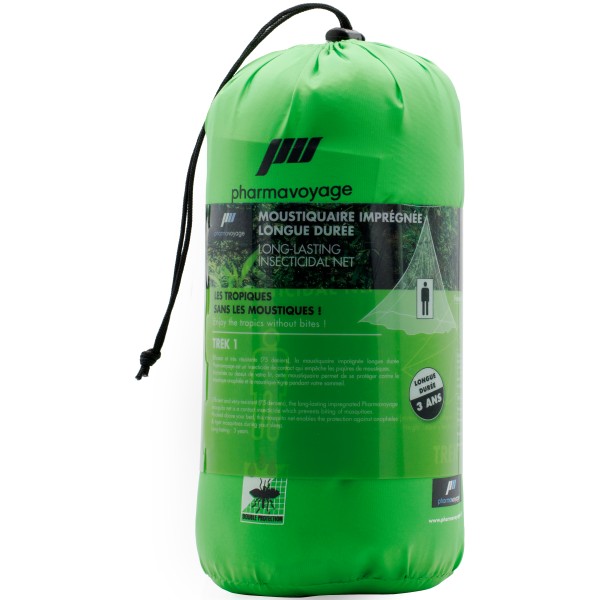 Pharmavoyage Moskitonetz Trek 1 – imprägniert | 1 Personen Reise-Moskitonetz