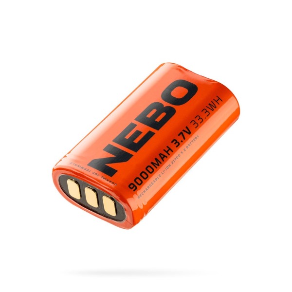 Nebo wiederaufladbare Batterie 2×21700, 9000 mAh