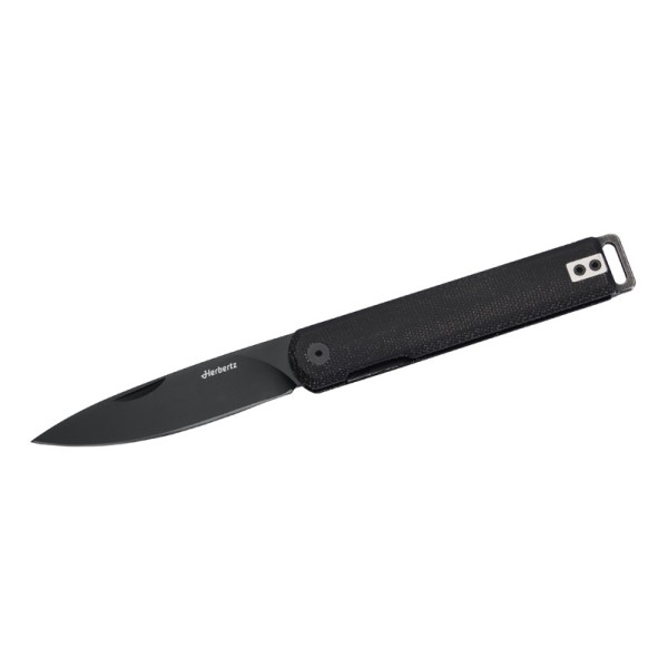 Herbertz Taschenmesser Liner Lock, schwarz Micarta