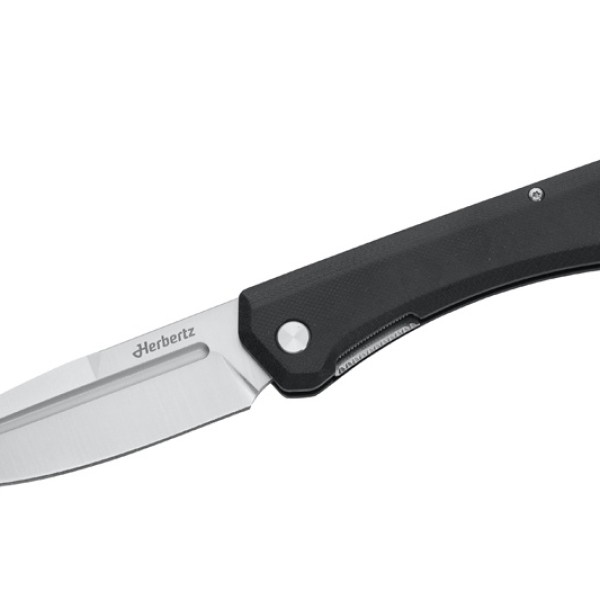Herbertz Outdoor Taschenmesser Liner Lock, schwarz G10