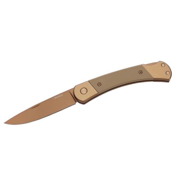 Herbertz Taschenmesser Titan Rosengold D2, Medium Sand