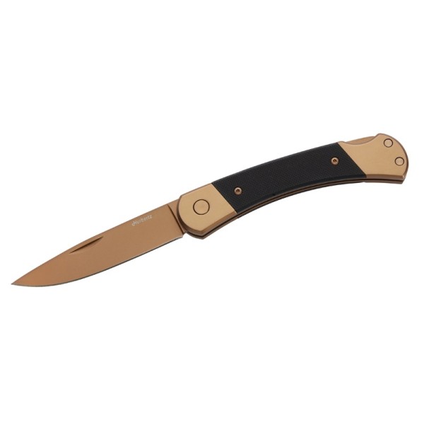 Herbertz Taschenmesser Titan Rosengold D2, Medium Black