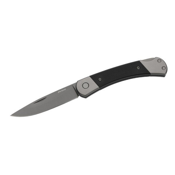 Herbertz Taschenmesser Titan Grey D2, Medium Black