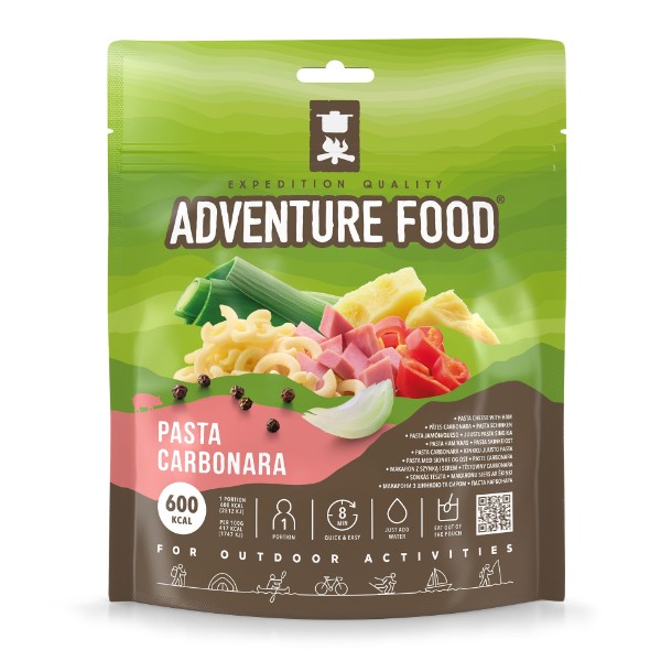 Adventure Food Pasta Carbonara 18-Pack Verpackung Frontansicht