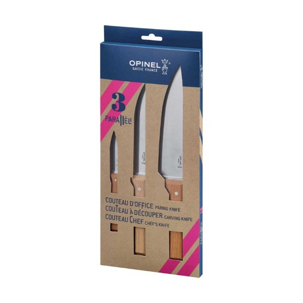 Opinel PARALLELE TRIO Küchenmesser-Set