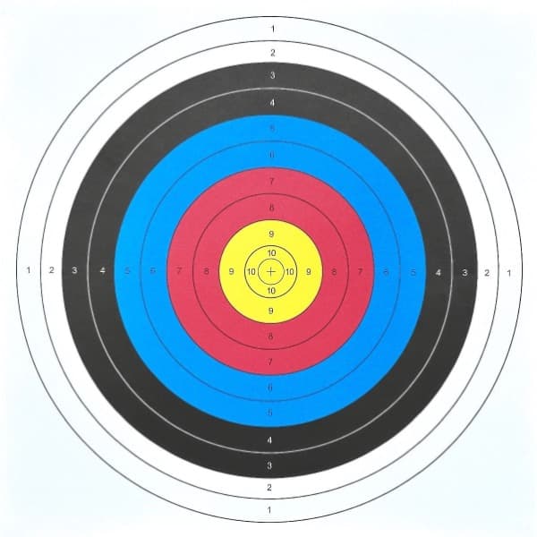 Papier-Zielscheiben 60×60 cm – 10er Pack