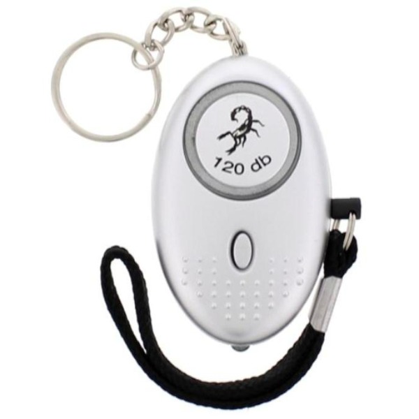 Scorpion Mini Personalalarm 120 dB – Taschenalarm mit LED-Lampe (Selbstverteidigung)
