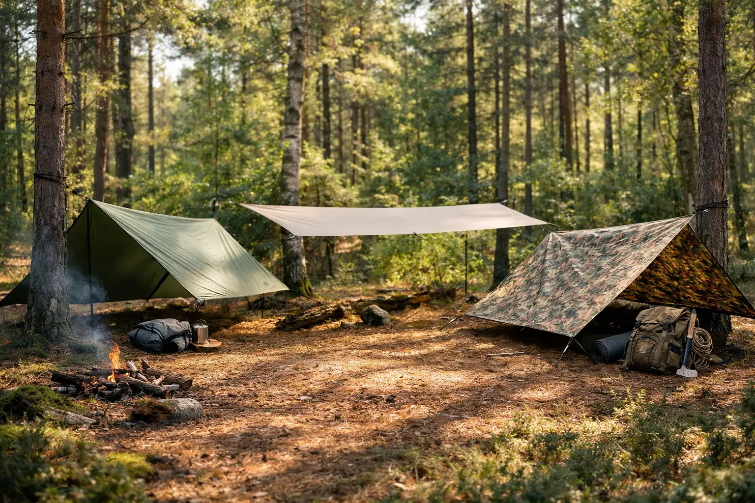 Mehr über den Artikel erfahren Welches Tarp für Bushcraft? So triffst du die Wahl