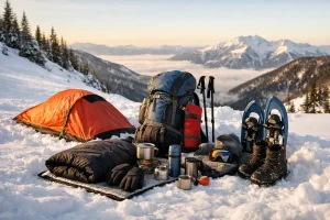 Mehr über den Artikel erfahren Winter biwakieren: Ausrüstung komplett planen