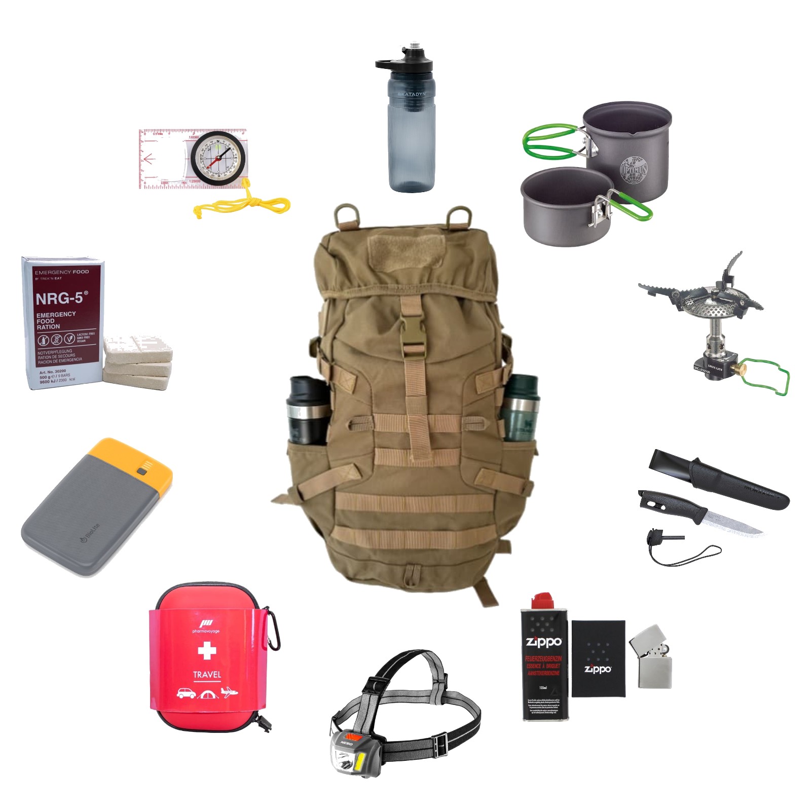 3-Tage-Fluchtrucksack – Survival Kit für 72 Stunden